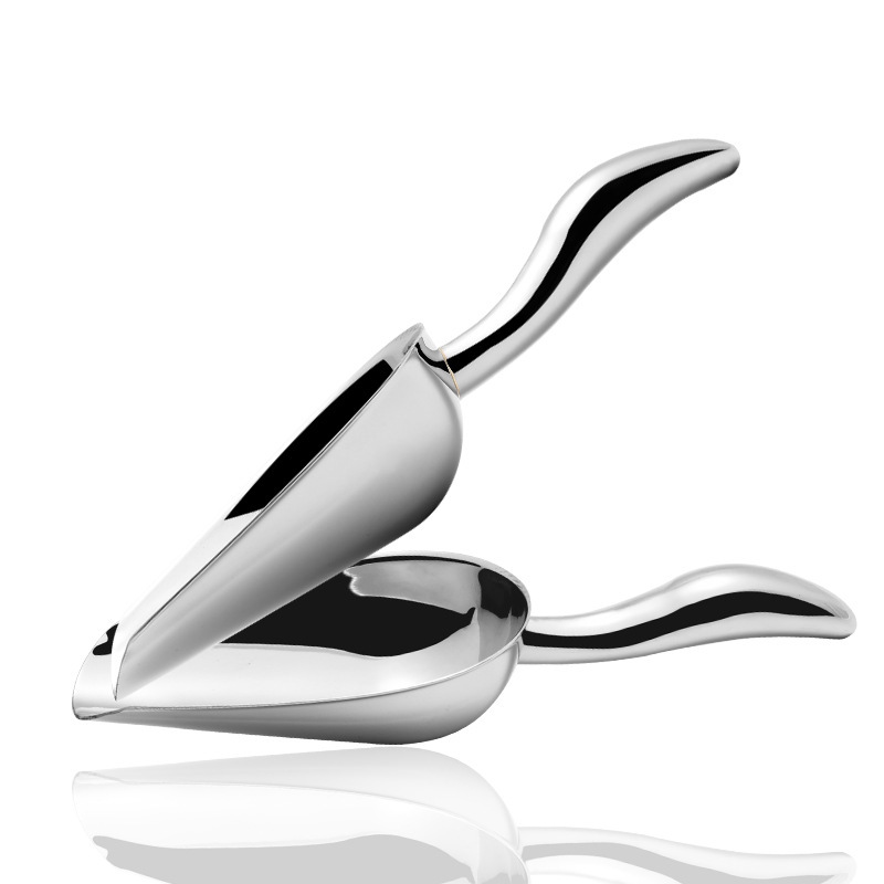 Stainless steel reusable ice shovel scoop for a bartender kit and coffee bean scoop