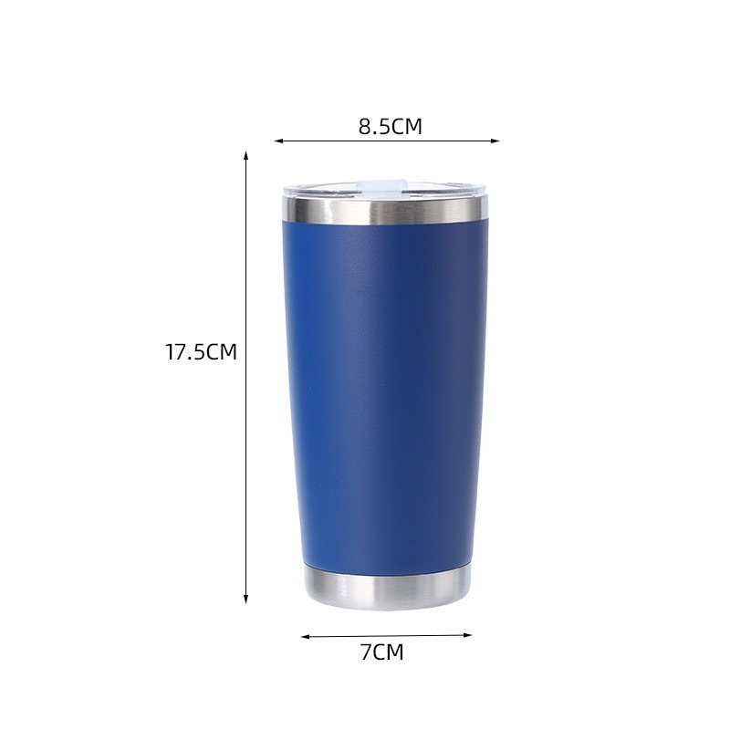 Custom printed 20oz stainless steel vacuum tumbler with logo area