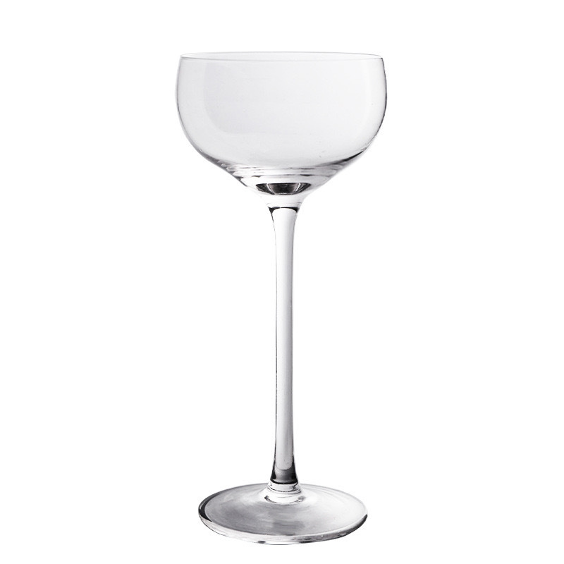 Lead-free crystal coupe glasses for wedding favors
