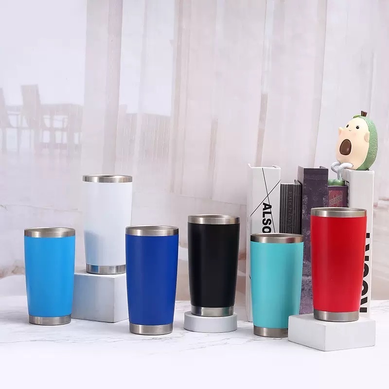 20oz powder coated stainless steel car tumbler