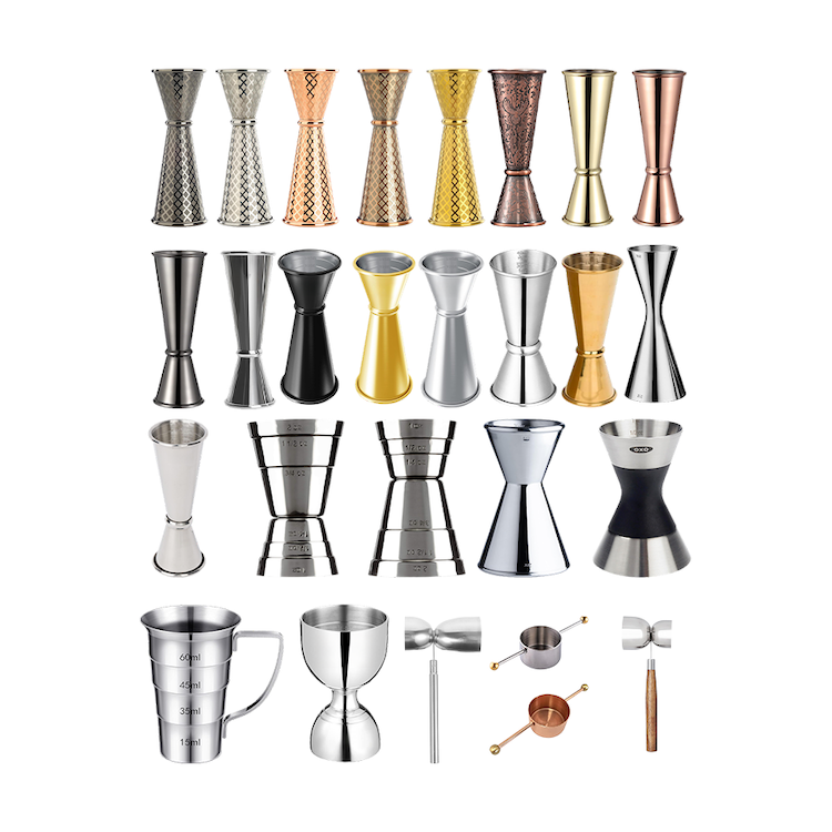 Stainless steel double-sided shot jigger 15 30 45 60 ml