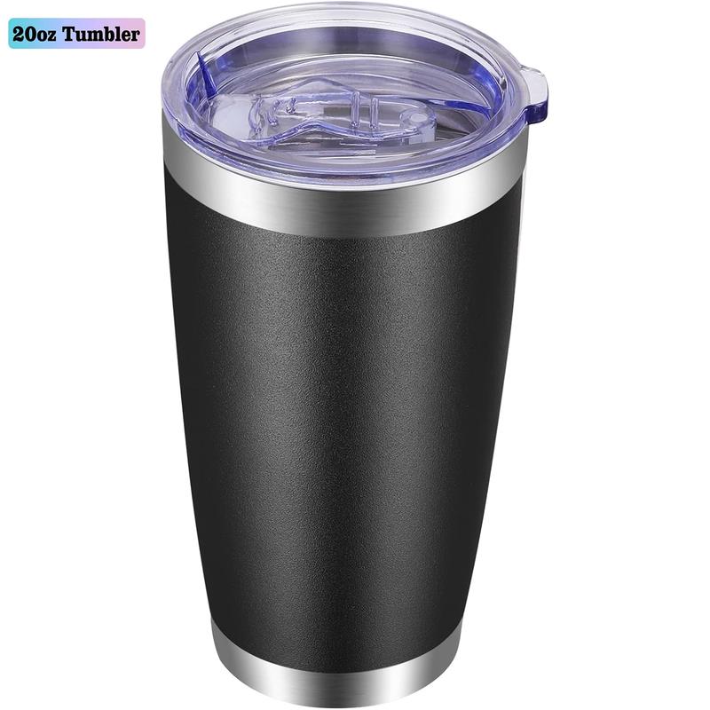White 20oz stainless steel insulated tumbler blank for full-color sublimation printing