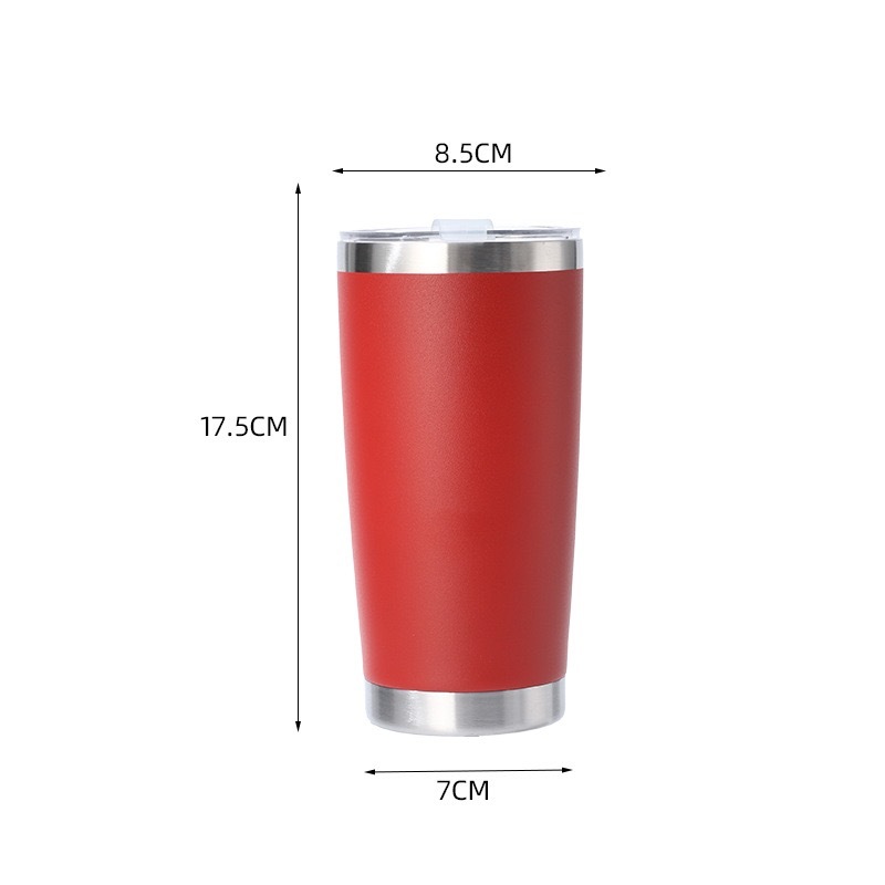20oz vacuum insulated stainless steel tumbler with custom laser engraved logo